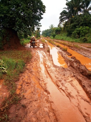 Route Abiangama à 12 km de Pawa vers Isiro
